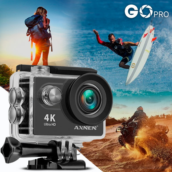 Câmera a Prova D'Água 4K FULL HD Go Cam Ultra Pro 60FPS - Sport  Ação Profissional